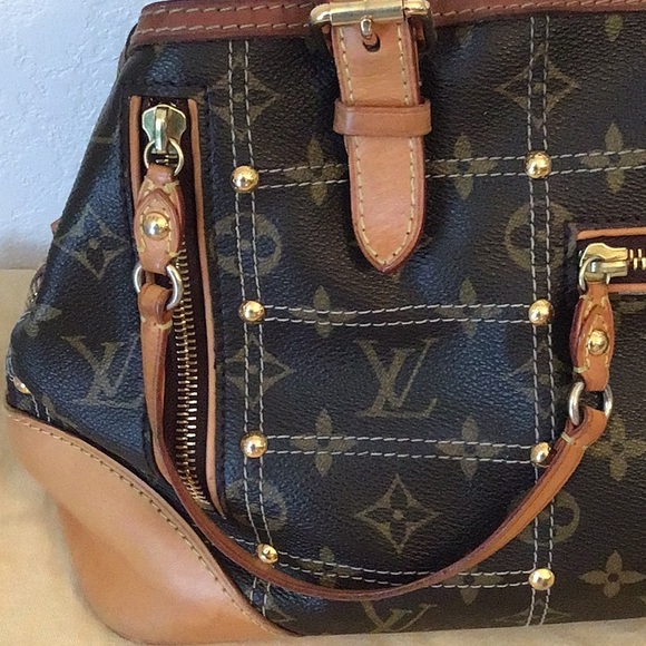Louis Vuitton Monogram Riveting Handbag - Picture 3 of 16